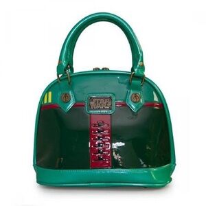 Women’s Loungefly Green Star Wars Boba Fett Mini Dome Bag Mandalorian